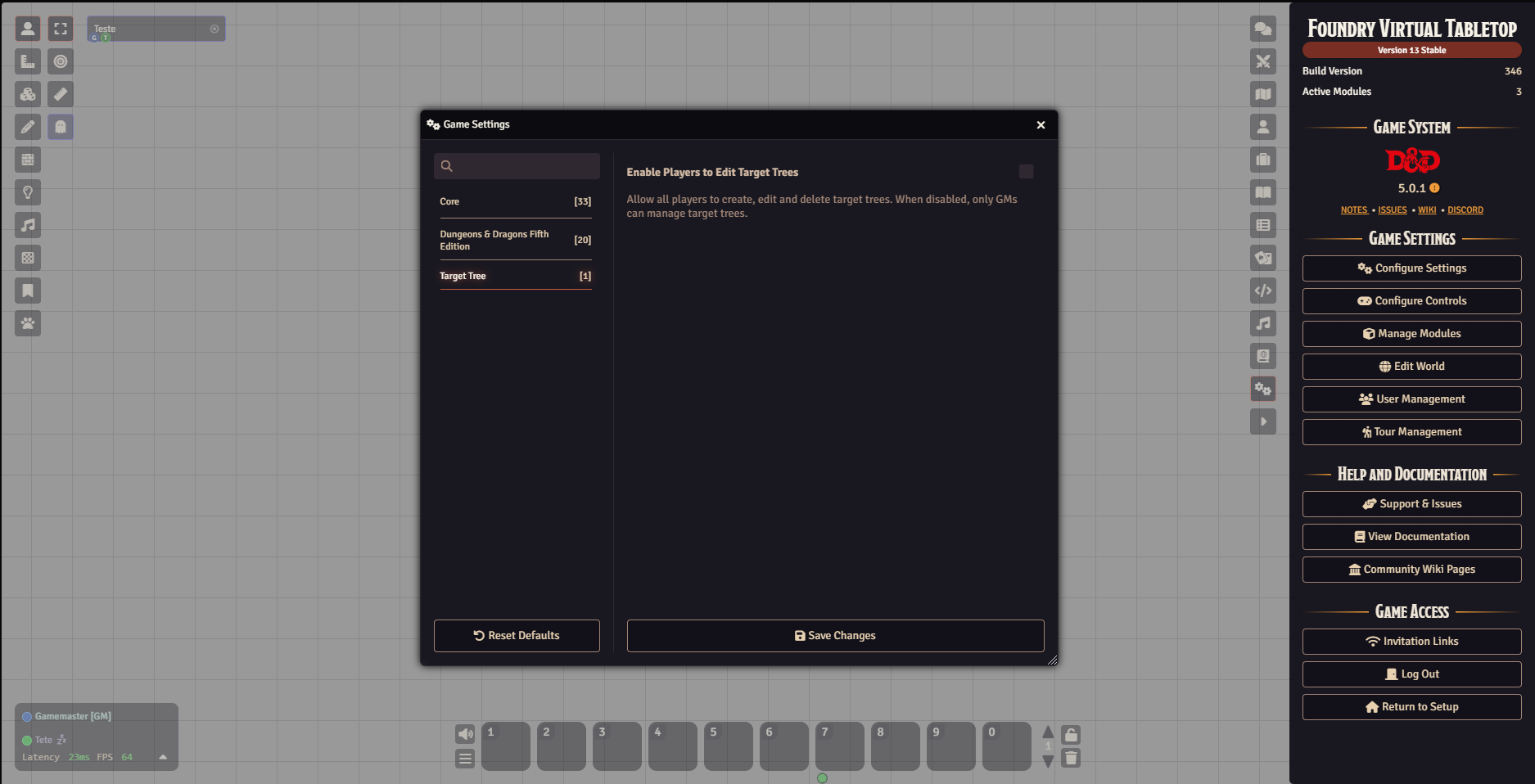 Global Edit Setting